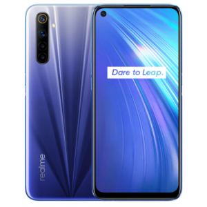Global Version Realme 6 6.5 inch FHD+ 90Hz Refresh Rate NFC Android 10 4300mA 64MP AI Quad Camera 4GB 128GB Helio G90T 4G Smartphone