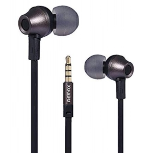 Remax Rm-610d 3.5mm Plug Earphone In-Line Control Stereo Headsets In Ear Earphone HiFi Headset with Microphone for Phone