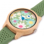 BOBO BIRD B04 2016 New Arrival Women Dress Wooden watches With Silicon band Quartz Watch Japanese 2035 movement With Gift Box