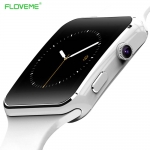 FLOVEME E6 Smart Watch On Wrist Bluetooth Smartwatch For Android For Samsung Huawei Sony Xiaomi Sim TF Card Sleep Tracker Adult