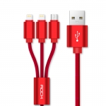 ROCK 3 in 1 Charging USB Cable for Android and IOS