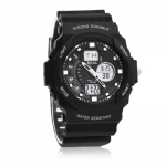 xinjia XJ 868Z Dual Display Sports Watch Men Shockproof LED Alarm Chronograph Calendar Wristwatch